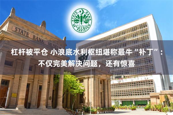 杠杆被平仓 小浪底水利枢纽堪称最牛“补丁”：不仅完美解决问题，还有惊喜